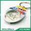 Best selling cheap custom travel souvenir coin digital printing keychain
