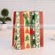 fashion green drawstrings funky chrismas tree gift paper printed gift bag for kids and children