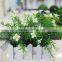 Cheap Artificial Potted Small Flower Plant Daffodil in White Wood Planter for Sell