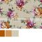 Dark color flower designs polyester fabric for home textile