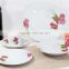 Porcelain dinnerware set with decal