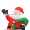 Inflatable Santa Claus in chimney,customized inflatable Santa Claus for Christmas