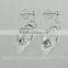 Clear waterdrop shape New design crystal earrings