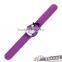 2016 custom cartoon silicone watch slap band kids slap band watches for sale