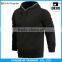 Cheap wholesale custom plain black cotton polyester fleece hoodie free sample