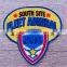 New jave cloth stick sew on embroidery fish printing label badges