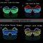 Party Favor China Christmas Decoration Shutter EL Wire Glasses
