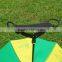 High quality printed logo red and green bench umbrella for rest use