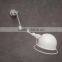 7.11-14 White Long Arm Rocker Wall Light