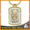 Best selling Europe religious/royals printing decorative metal keychain factory