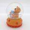 Custom made mini bear crystal glass souvenir globe,snow globe for sale