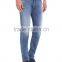 Men's super slim fit straight leg jeans/ super slim jeans for men/Men's classic five pocket stone wash jeans