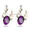 Hallowmas Colorful Stone Earrings Accessory Finest Deer Animal Stud Earrings For Western People