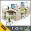 2016 cubicle MDF One side workstation /partition office furniture office table for two people with 3D