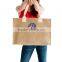 Wholesale Boutique Monogrammable Burlap Tote Bag