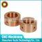 CNC Manufacturing Brass Copper Shaft Protecting Sleeves
