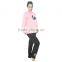 Kevince women interlock pyjamas flock print knitting 1000pcs up OEM factory directly