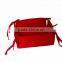 colorful square handmade 100% cotton bread basket for home decoration