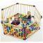 Solid Wood Kids Playpen Wooden Baby Playpen Easy Assembly