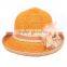 ladies foldable simple raffia straw paper bucket hats