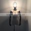 Upper-body fabric mannequin with light for window display women manikin