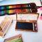 High Quality 12/24 Black Wooden Color Pencil with Original Wooden Case