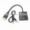Mini Portable 1080P HDMI to VGA Cable Converter With Audio