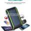 Factory patent model 1800Mah solar panel mobile charger power bank