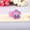 Beautiful ball beads ponytail holder glitter baby kids elastic hair rubber band diamante flower pattern hair tie