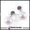 Double Sided Fashion Ball Earrings