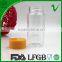 PET beverage round clear 100ml wide mouth plastic bottle