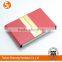 Foldable rectangle PU leather business name card holder with embossing or debossing logo