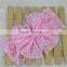 Cheap New Baby Girl Lace Bow Headwrap Wide Lace Headband for Girl Hair Fashion Infant Elastic Headband Newborn Headwear