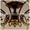 Russian Style Coffee Color and Iron Base Material Ceiling Lamp Classic Indoor Decorative