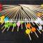 High Quality Bamboo Skewer With Bead Color Bamboo Skewers,Party Drink Skewers With Pick