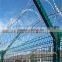 Cheap PVC coated welded wire mesh panel and peach shaped post manufacture