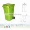 240L plastic waste bins garbage bin, trash can outdoor large dustbin
