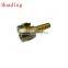 Brass straight hose barb fitting with cap