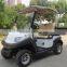 White 2 seat electric golf carts with a small rear cargo