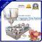 Self-suction 300-2500ml Double Heads Butter Salad Cheese Filling Machine For High Viscosity Liquid