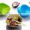 BPA-Free Big Plastic Salad Bowl With Spoon/plastic Salad Bowl With Handle