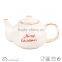 Ceramic stoneware tea pot christmas design