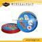 Promotion customized size Round small metal tin box for candy and cookies