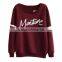 2016 Autumn Winter Women Girl Sweatshirt Fleece Crewneck Sports Loose Casual Hoodies