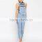 2015 fashionable hot sale OEM customized Denim women elegant overalls