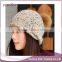 Pom pom knitted earmuff hat pattern wholesale