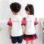 China Wholesale Boys and Girls Customised Cotton Summer School Uniform Design With Pictures Short Sleeves T-shirts Trouser Skirt