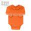 China Winter Peter Pan Collar Baby Bodysuit Custom Made One Piece Baby Jumpsuit