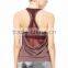 OEM Best Seller Ladies Gym Singlet Custom Tank Top Singlet Yoga Tank in Dark Grey Heather