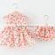 Baby Organic Clothing Cherry Sets Vintage Clothing Wholesale Bow On Shoulder Outfit